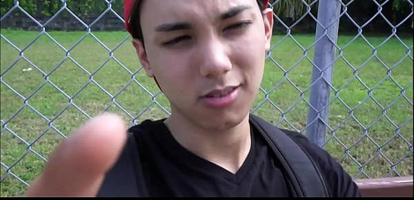  Amateur Virgin Latino Boy In Red Baseball Cap Paid To Fuck Stranger He Met On Streets POV